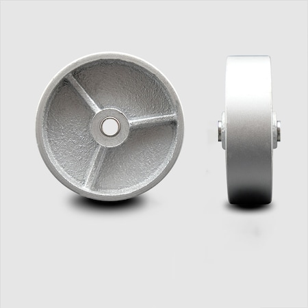 Service Caster SCC - 4" Semi Steel Cast Iron Wheel Only - 3/8" Bore - 350 lbs Capacity SCC-SSS414-38